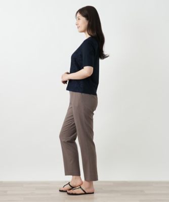 千鳥格子柄カットソー【Leilian WHITE LABEL