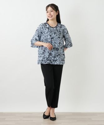 フラワープリントブラウス【Ｌｅｉｌｉａｎ　ＷＨＩＴＥ　ＬＡＢＥＬ】