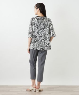 フラワープリントブラウス【Ｌｅｉｌｉａｎ　ＷＨＩＴＥ　ＬＡＢＥＬ】