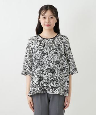 フラワープリントブラウス【Ｌｅｉｌｉａｎ　ＷＨＩＴＥ　ＬＡＢＥＬ】
