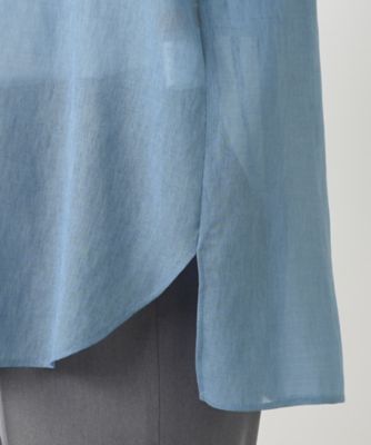 ハイネックプリーツブラウス【Ｌｅｉｌｉａｎ　ＷＨＩＴＥ　ＬＡＢＥＬ】
