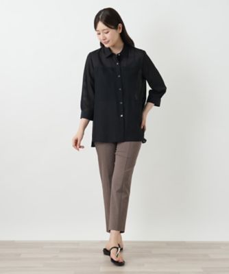 シアーストライプブラウス【Ｌｅｉｌｉａｎ　ＷＨＩＴＥ　ＬＡＢＥＬ】