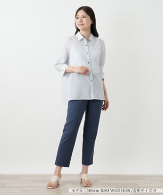 シアーストライプブラウス【Ｌｅｉｌｉａｎ　ＷＨＩＴＥ　ＬＡＢＥＬ】