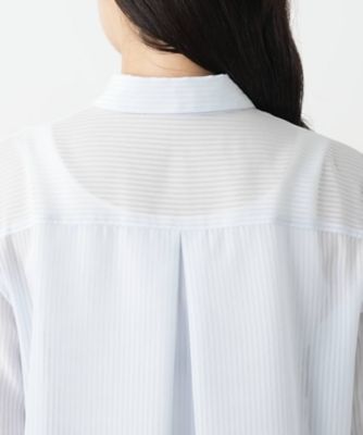 シアーストライプブラウス【Ｌｅｉｌｉａｎ　ＷＨＩＴＥ　ＬＡＢＥＬ】