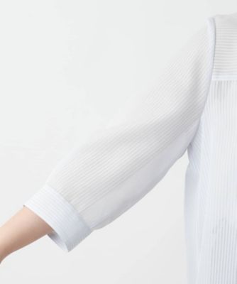 シアーストライプブラウス【Ｌｅｉｌｉａｎ　ＷＨＩＴＥ　ＬＡＢＥＬ】