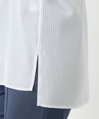 シアーストライプブラウス【Ｌｅｉｌｉａｎ　ＷＨＩＴＥ　ＬＡＢＥＬ】