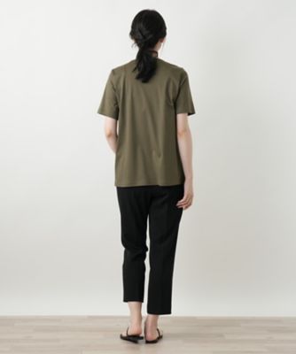 デザインＶネックカットソー【Ｌｅｉｌｉａｎ　ＷＨＩＴＥ　ＬＡＢＥＬ】