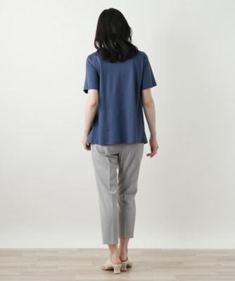 デザインＶネックカットソー【Ｌｅｉｌｉａｎ　ＷＨＩＴＥ　ＬＡＢＥＬ】