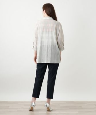 leilian - Leilian WHITE LABEL ギンガムチェック　ブラウス　9号 ギンガムチェックブラウス【Leilian WHITE LABEL】|レリアン