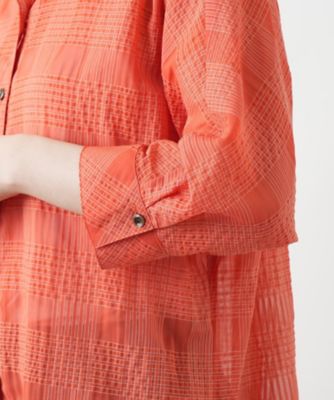 チェックブラウス【Leilian WHITE LABEL