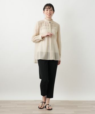 比翼シアーブラウス【Ｌｅｉｌｉａｎ　ＷＨＩＴＥ　ＬＡＢＥＬ】