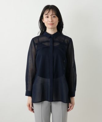 比翼シアーブラウス【Ｌｅｉｌｉａｎ　ＷＨＩＴＥ　ＬＡＢＥＬ】