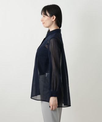 比翼シアーブラウス【Ｌｅｉｌｉａｎ　ＷＨＩＴＥ　ＬＡＢＥＬ】