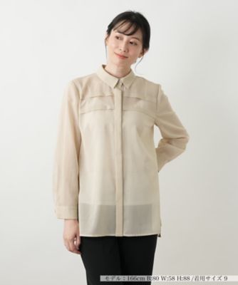 比翼シアーブラウス【Ｌｅｉｌｉａｎ　ＷＨＩＴＥ　ＬＡＢＥＬ】