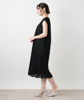 カットワークレースワンピース【Leilian WHITE