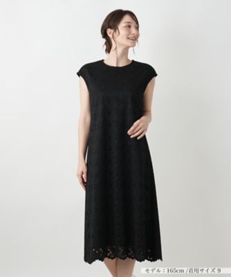 カットワークレースワンピース【Leilian WHITE