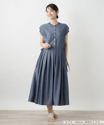 ＜Leilian (Women)＞ウエスト切り替えワンピース【Ｌｅｉｌｉａｎ　ＷＨＩＴＥ　ＬＡＢＥＬ】
