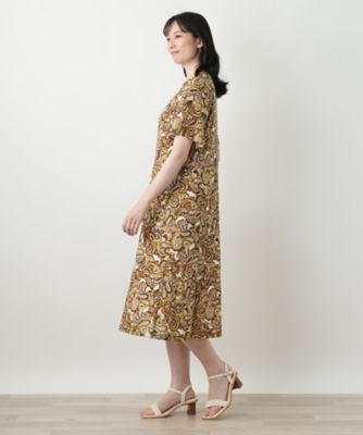ペイズリーフレアワンピース【Ｌｅｉｌｉａｎ　ＷＨＩＴＥ　ＬＡＢＥＬ】