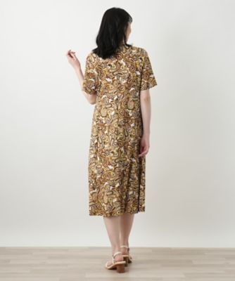 ペイズリーフレアワンピース【Ｌｅｉｌｉａｎ　ＷＨＩＴＥ　ＬＡＢＥＬ】