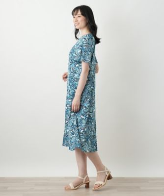 ペイズリーフレアワンピース【Ｌｅｉｌｉａｎ　ＷＨＩＴＥ　ＬＡＢＥＬ】