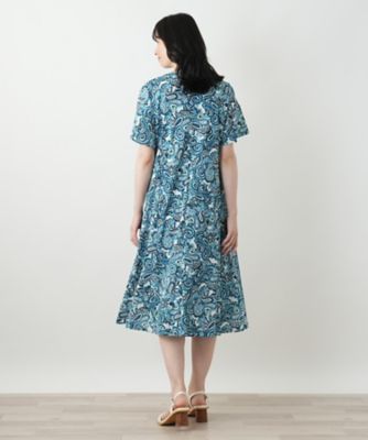 ペイズリーフレアワンピース【Ｌｅｉｌｉａｎ　ＷＨＩＴＥ　ＬＡＢＥＬ】