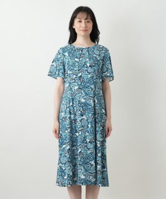 ペイズリーフレアワンピース【Ｌｅｉｌｉａｎ　ＷＨＩＴＥ　ＬＡＢＥＬ】