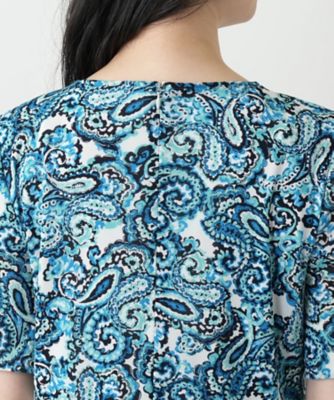 ペイズリーフレアワンピース【Ｌｅｉｌｉａｎ　ＷＨＩＴＥ　ＬＡＢＥＬ】