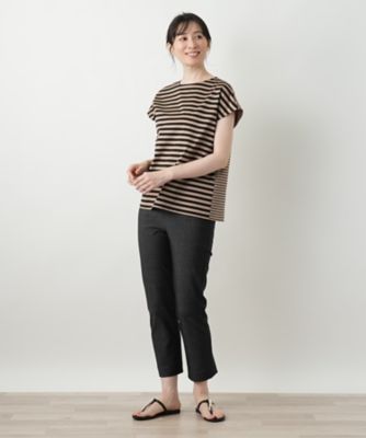 ボーダー切替カットソー【Ｌｅｉｌｉａｎ　ＷＨＩＴＥ　ＬＡＢＥＬ】