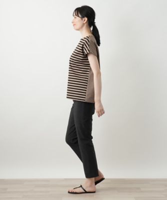 ボーダー切替カットソー【Ｌｅｉｌｉａｎ　ＷＨＩＴＥ　ＬＡＢＥＬ】