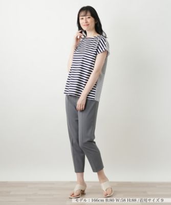 ボーダー切替カットソー【Leilian WHITE LABEL