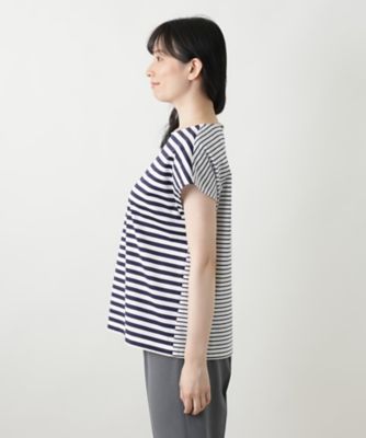 ボーダー切替カットソー【Ｌｅｉｌｉａｎ　ＷＨＩＴＥ　ＬＡＢＥＬ】