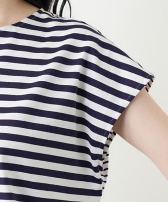 ボーダー切替カットソー【Ｌｅｉｌｉａｎ　ＷＨＩＴＥ　ＬＡＢＥＬ】