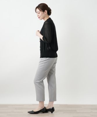 七分袖ニットカーディガン【Ｌｅｉｌｉａｎ　ＷＨＩＴＥ　ＬＡＢＥＬ】