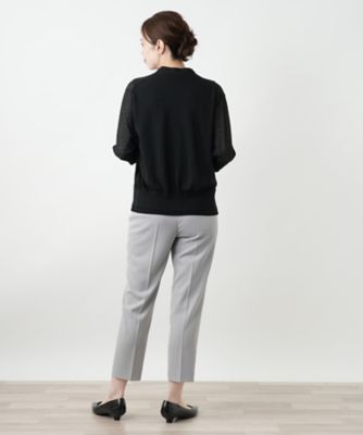 七分袖ニットカーディガン【Ｌｅｉｌｉａｎ　ＷＨＩＴＥ　ＬＡＢＥＬ】
