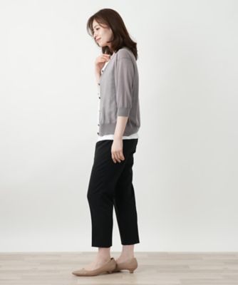 七分袖ニットカーディガン【Ｌｅｉｌｉａｎ　ＷＨＩＴＥ　ＬＡＢＥＬ】