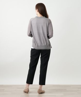 七分袖ニットカーディガン【Ｌｅｉｌｉａｎ　ＷＨＩＴＥ　ＬＡＢＥＬ】