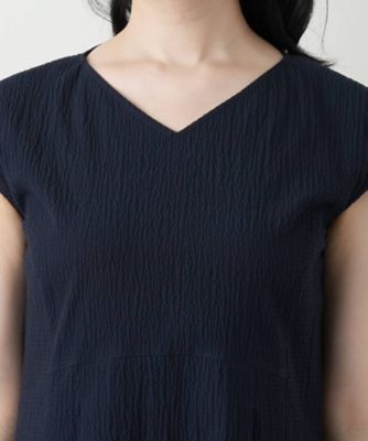 Ｖネックフレアワンピース【Ｌｅｉｌｉａｎ　ＷＨＩＴＥ　ＬＡＢＥＬ】