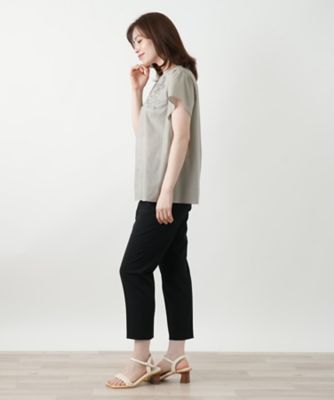 フラワー刺繍ブラウス【Ｌｅｉｌｉａｎ　ＷＨＩＴＥ　ＬＡＢＥＬ】