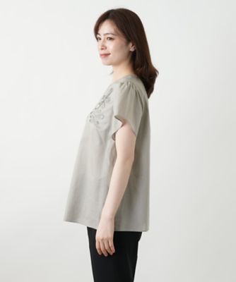 フラワー刺繍ブラウス【Ｌｅｉｌｉａｎ　ＷＨＩＴＥ　ＬＡＢＥＬ】