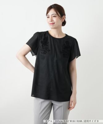 フラワー刺繍ブラウス【Ｌｅｉｌｉａｎ　ＷＨＩＴＥ　ＬＡＢＥＬ】