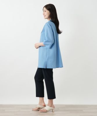 バンドカラーブラウス【Ｌｅｉｌｉａｎ　ＷＨＩＴＥ　ＬＡＢＥＬ】