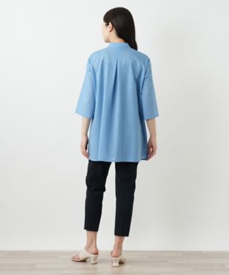 バンドカラーブラウス【Ｌｅｉｌｉａｎ　ＷＨＩＴＥ　ＬＡＢＥＬ】