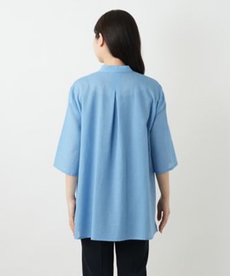 バンドカラーブラウス【Ｌｅｉｌｉａｎ　ＷＨＩＴＥ　ＬＡＢＥＬ】