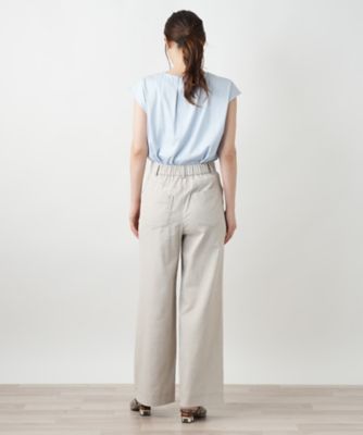 ワイドパンツ【Ｌｅｉｌｉａｎ　ＷＨＩＴＥ　ＬＡＢＥＬ】