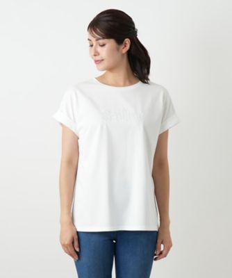 【新品】定価28,600円　レリアン　刺繍半袖Tシャツ　パリ　ホワイト　11号 楽天市場】刺繍 tシャツ レディース 半袖 カジュアル 刺繍天竺