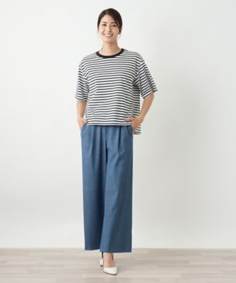 ボーダーカットソー【Ｌｅｉｌｉａｎ　ＷＨＩＴＥ　ＬＡＢＥＬ】