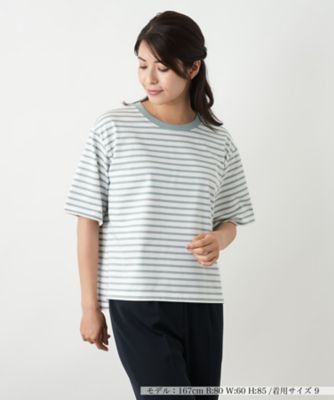 ボーダーカットソー【Ｌｅｉｌｉａｎ　ＷＨＩＴＥ　ＬＡＢＥＬ】