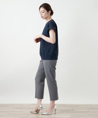 スリーブ切替カットソー【Leilian WHITE LABEL