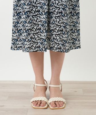 プリントＶネックワンピース【Ｌｅｉｌｉａｎ　ＷＨＩＴＥ　ＬＡＢＥＬ】