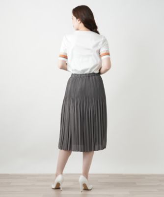 美品✨レリアン ロングスカート 花柄 白 ホワイト サイズ11号 美品✨レリアン ロングスカート 花柄 白 ホワイト サイズ11号
